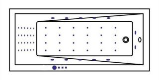 Гидромассажная ванна Whitecross Wave Slim 0111.170075.100.NANO.CR 170x75см Nano хром